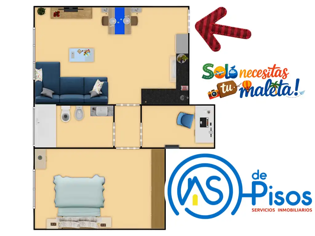 Apartamento de alquiler en Calle de Nuestra Señora de Bonaria, 13, Barrio del Ave