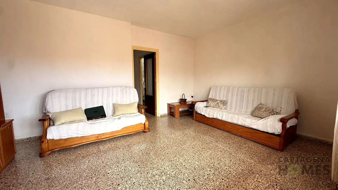 Sala de estar de Piso en venta en Cartagena con Aire acondicionado, Terraza y Amueblado