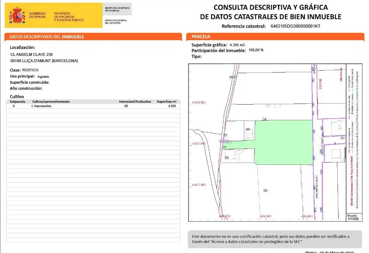 Residential land for sale in Carrer Carrer d'Anselm Clavé, imagen 9