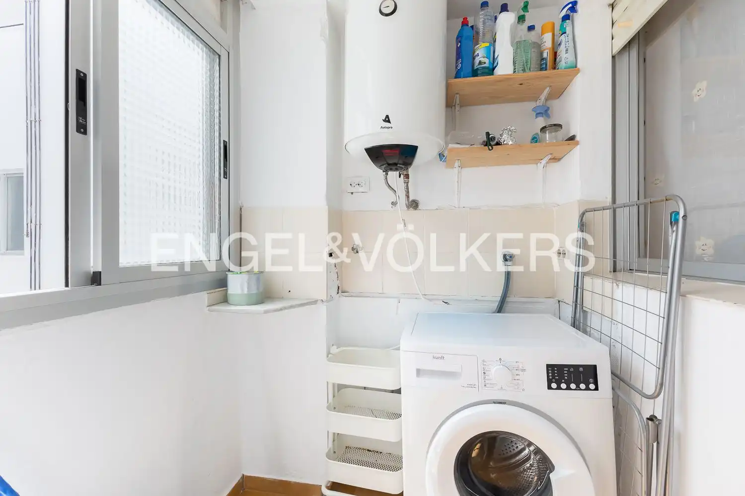 Küche von Wohnung zum Verkauf in Valencia mit Klimaanlage, Heizung und Balkon