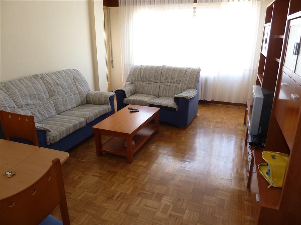 Living room of Flat to rent in  Pamplona / Iruña  with Heating, Parquet flooring and Terrace