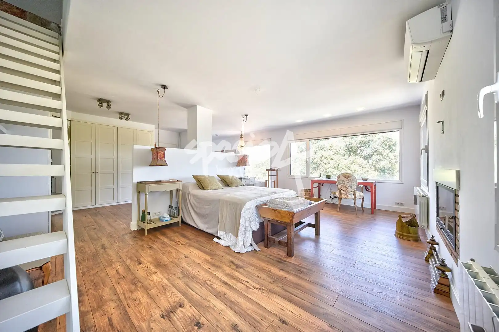 Bedroom of Houses for rent in Villanueva de la Cañada  with Air Conditioner, Heating and Private garden