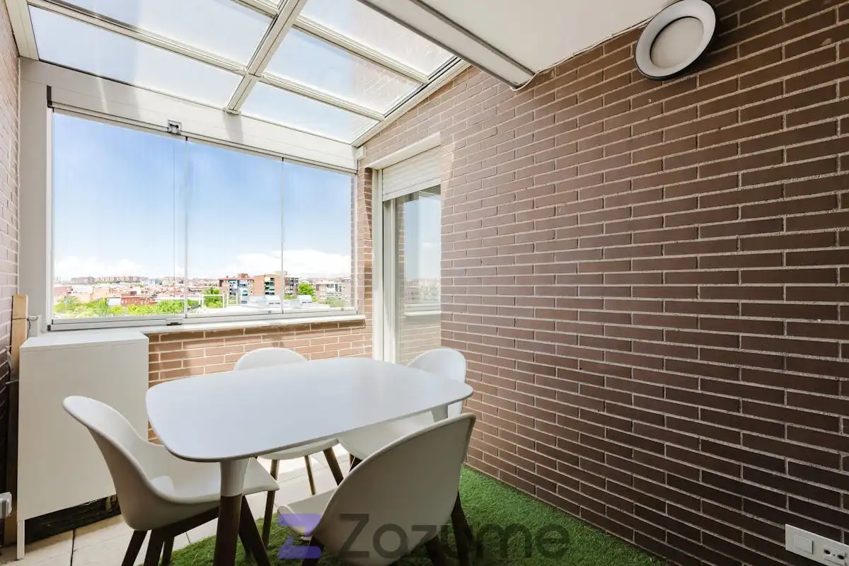 Terrace of Flat for rent in Madrid  with Air Conditioner, Heating and Private garden