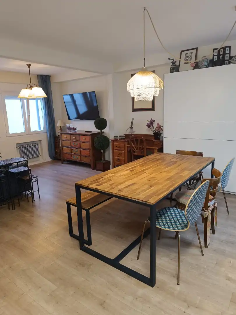 Dining room of Flat for sale in Oviedo   with Heating, Parquet flooring and Storage room