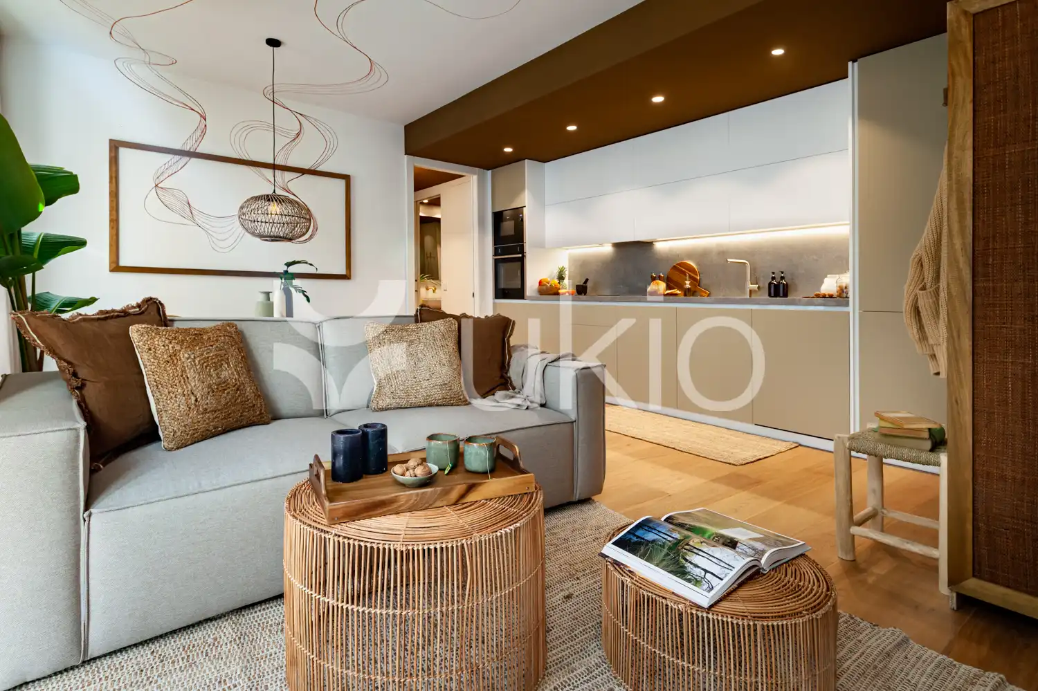 Sala d'estar de Apartament de lloguer en Barcelona amb Aire condicionat, Calefacció i Moblat