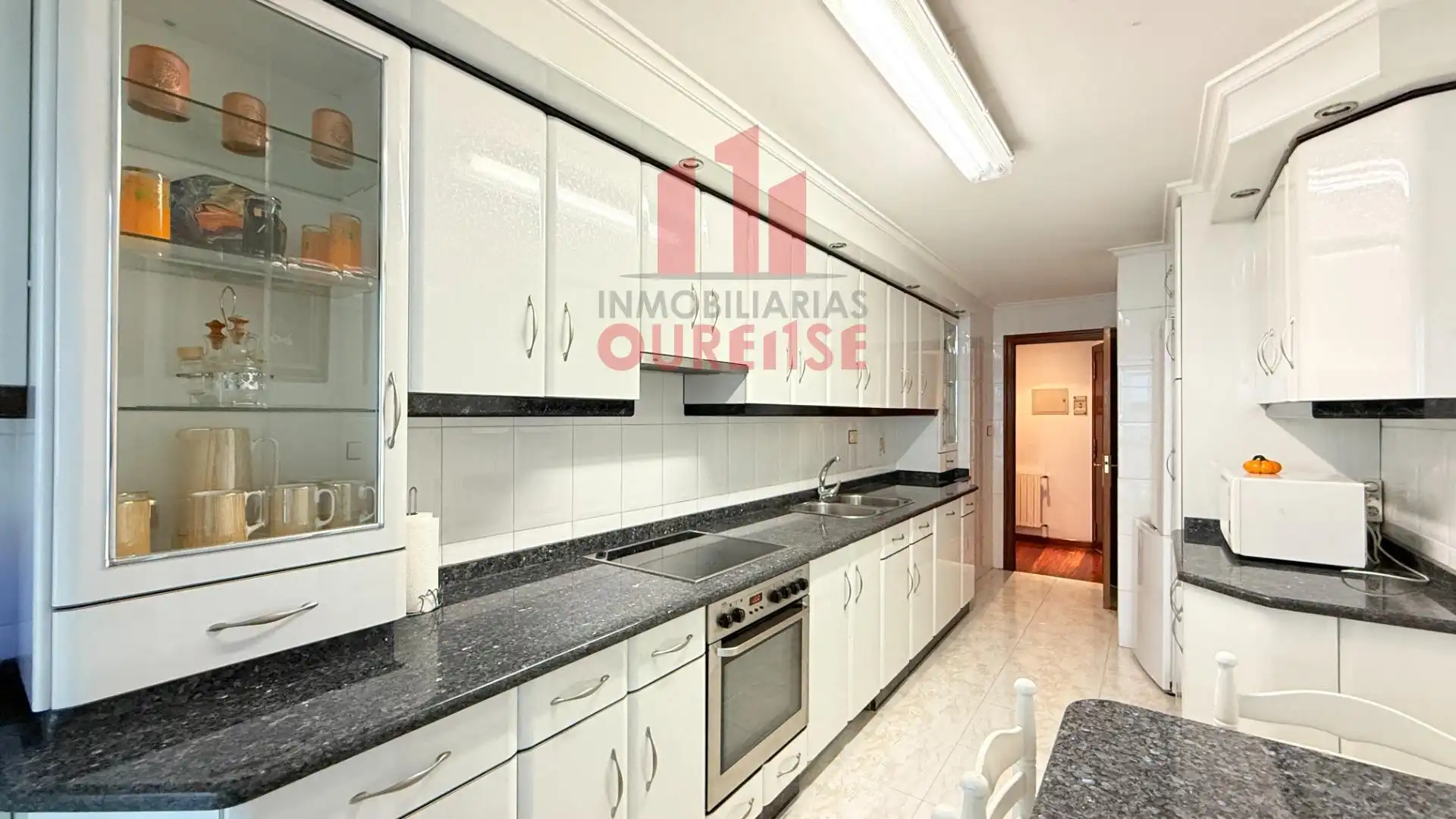 Kitchen of Flat for rent in Ourense Capital   with Furnished