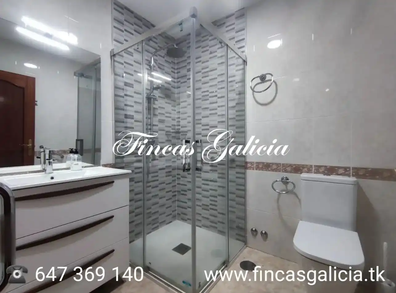 Baño de Apartamento de alquiler en Verín con Calefacción y Amueblado