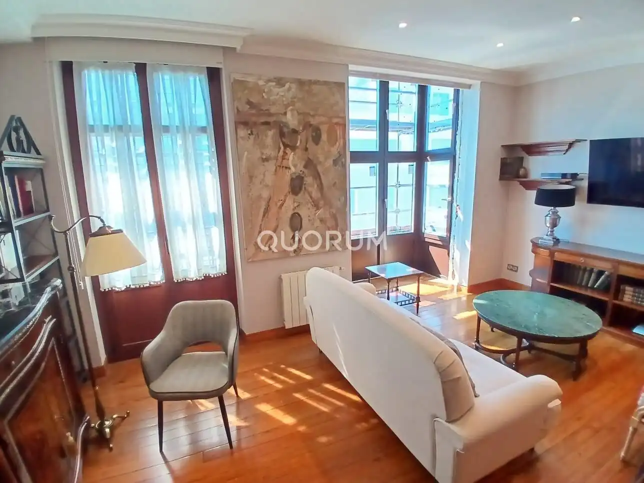 Sala de estar de Piso en venta en Bilbao  con Calefacción y Balcón