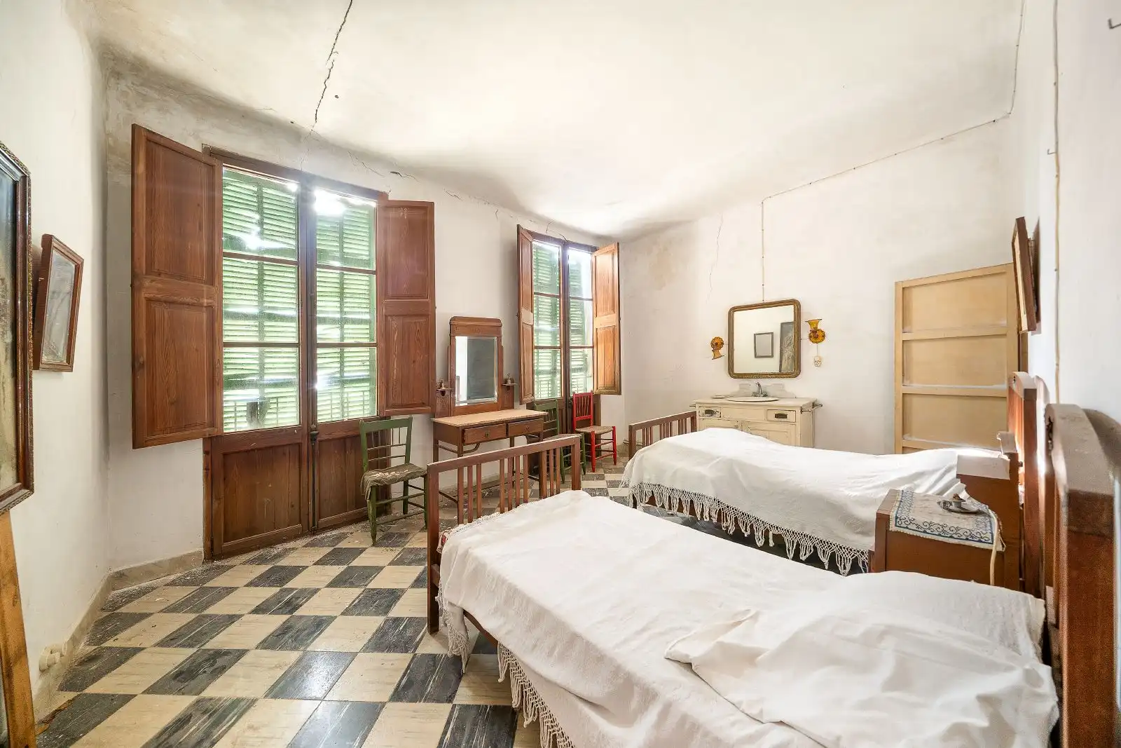 Schlafzimmer von Einfamilien-Reihenhaus zum Verkauf in Sa Pobla mit Heizung, Privatgarten und Terrasse
