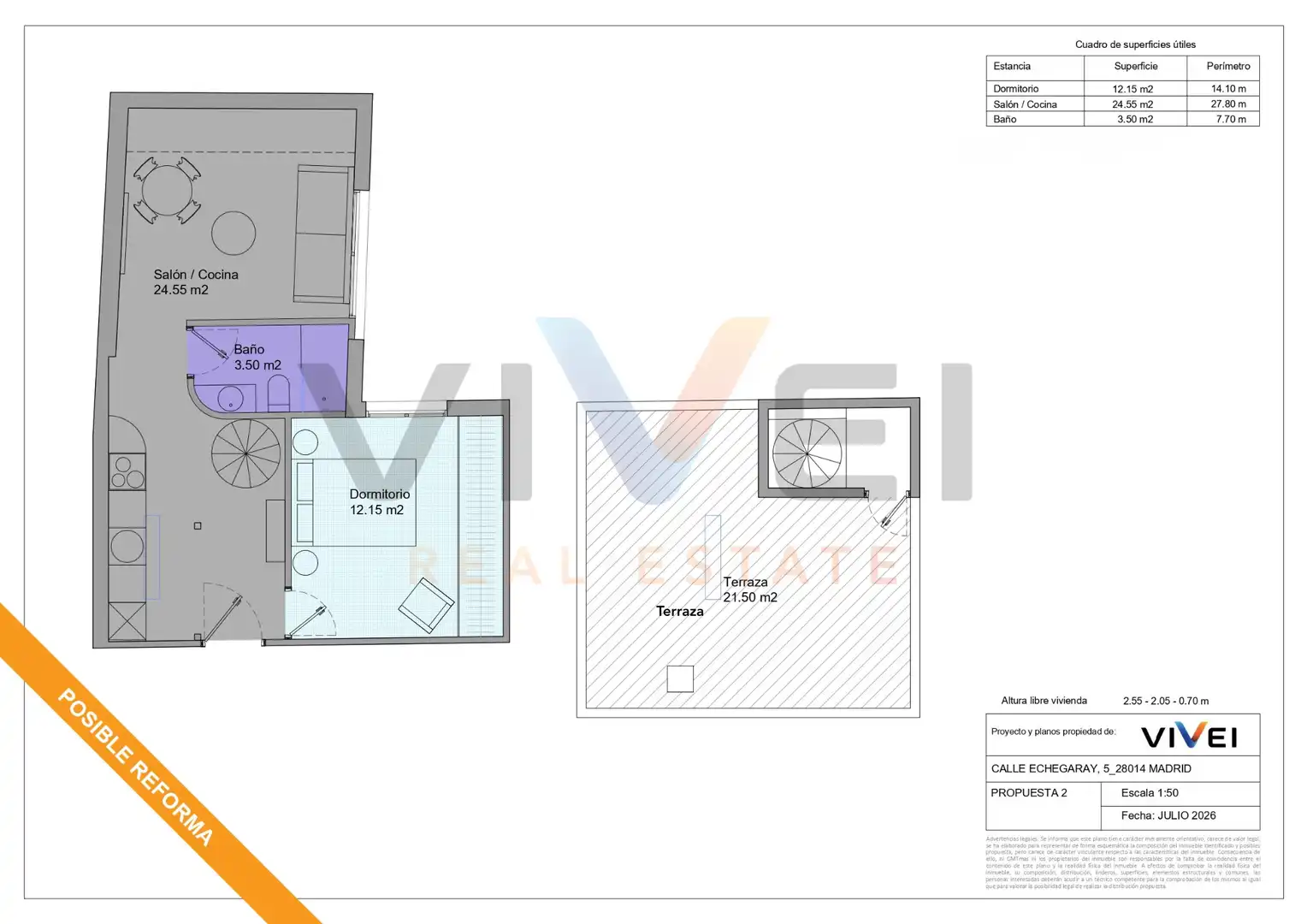 Ático en venta en Madrid con Aire acondicionado, Calefacción y Terraza