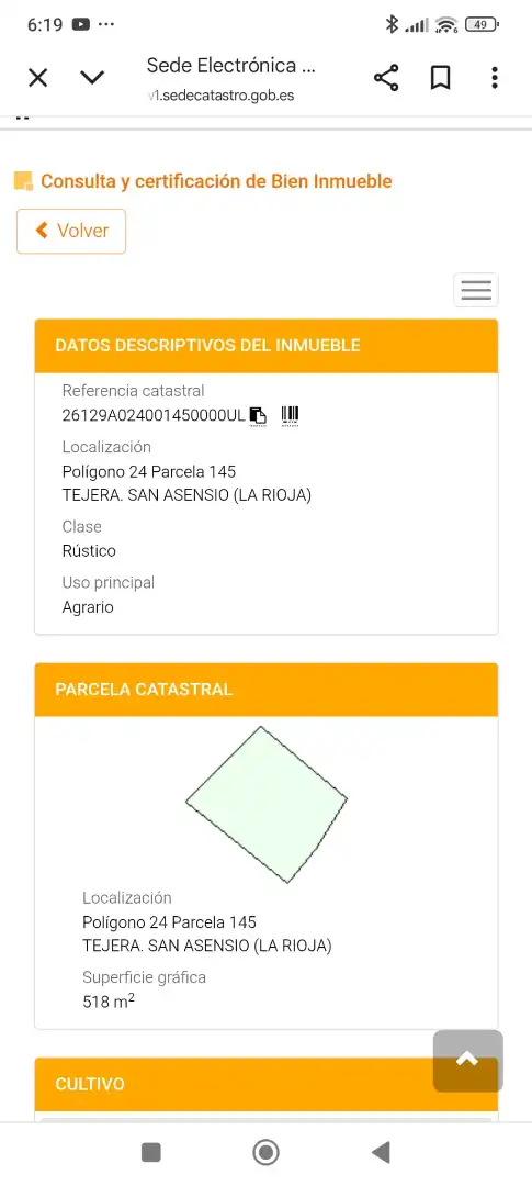 Jardín de Casa adosada en venta en San Asensio con Calefacción, Parquet y Trastero