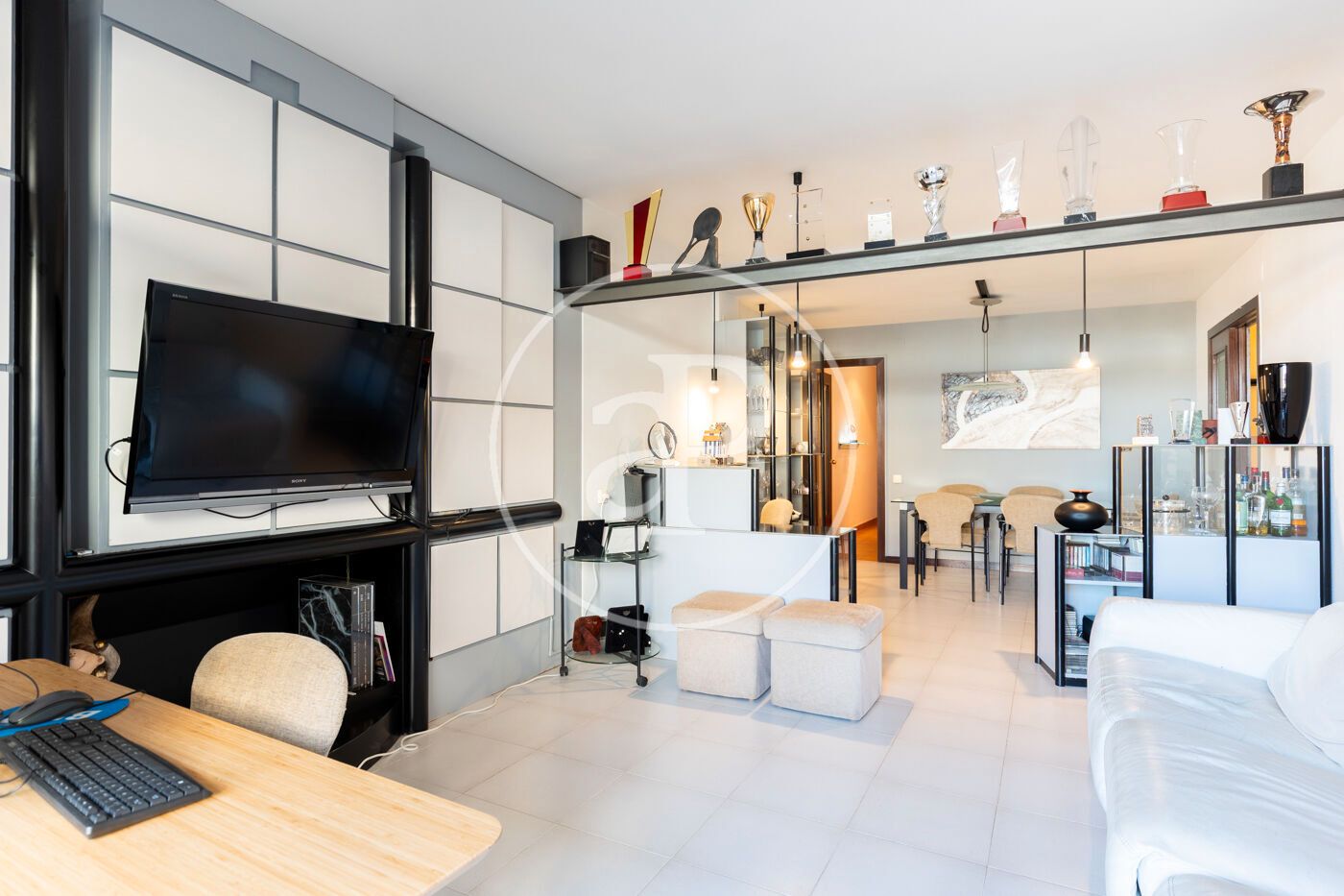 Living room of Flat for sale in Sabadell  with Air Conditioner, Heating and Balcony