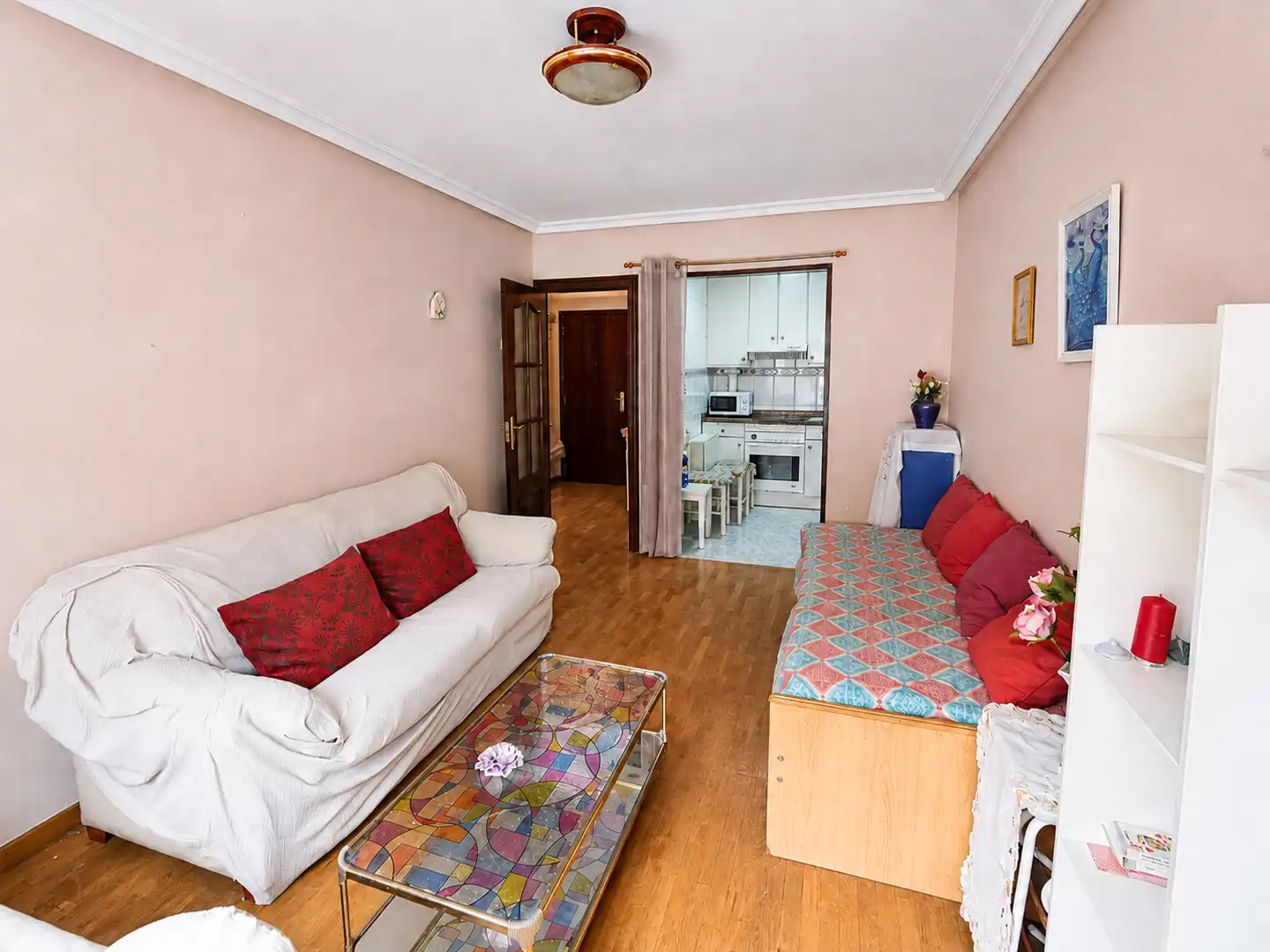 Sala de estar de Apartamento en venta en Gijón  con Calefacción, Amueblado y Horno