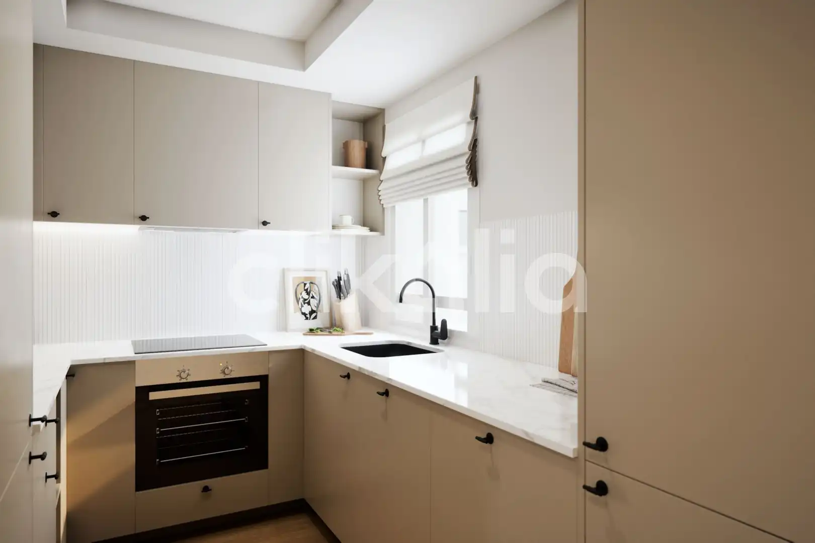 Kitchen of Flat for sale in Sevilla  with Air Conditioner, Terrace and Balcony