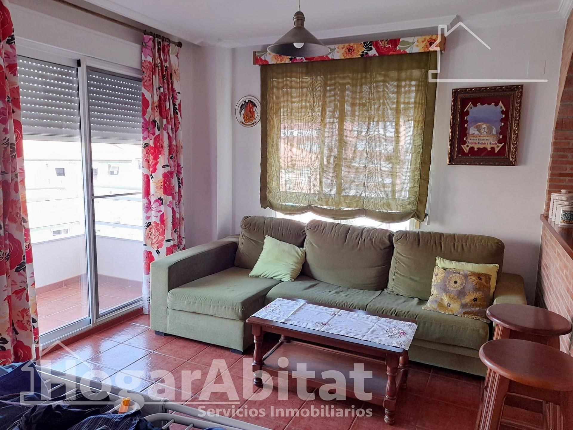 Sala de estar de Piso en venta en Cullera con Aire acondicionado y Balcón