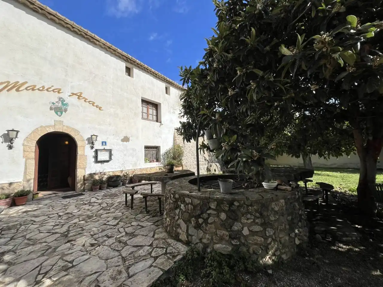 Exterior view of Houses for sale in Sant Martí Sarroca  with Air Conditioner, Heating and Private garden