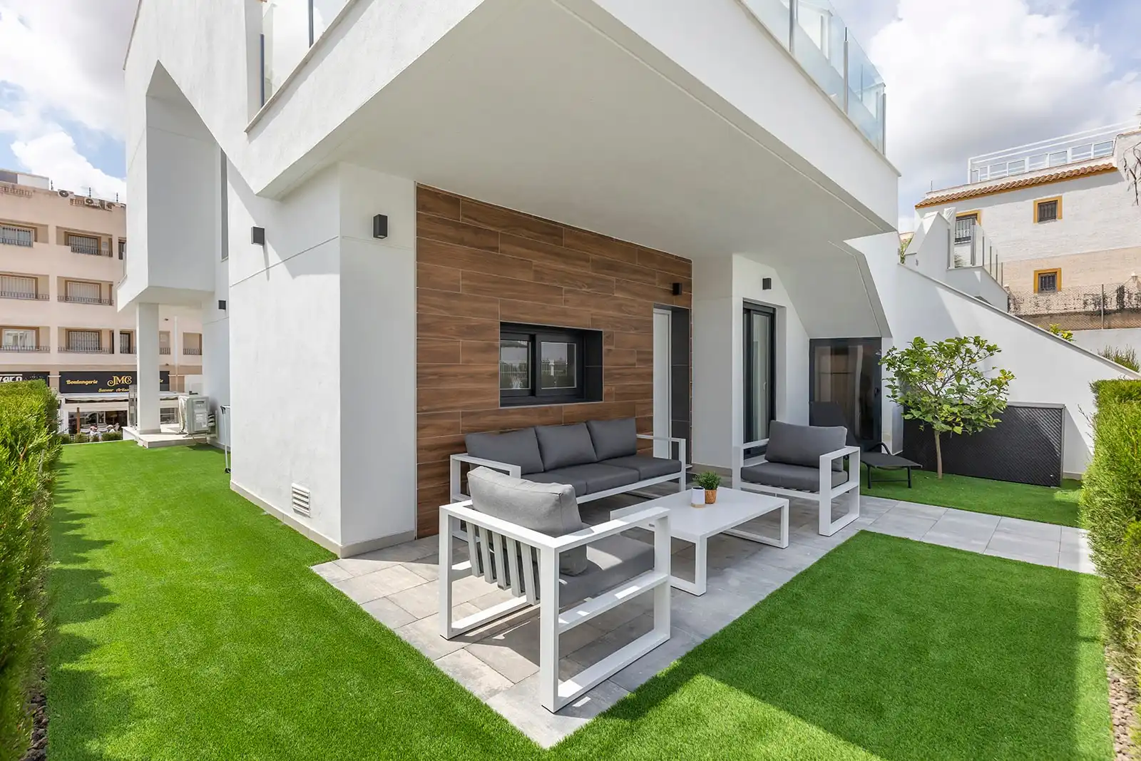 Terrasse von Erdgeschoss zum Verkauf in Orihuela mit Klimaanlage, Terrasse und Möbliert