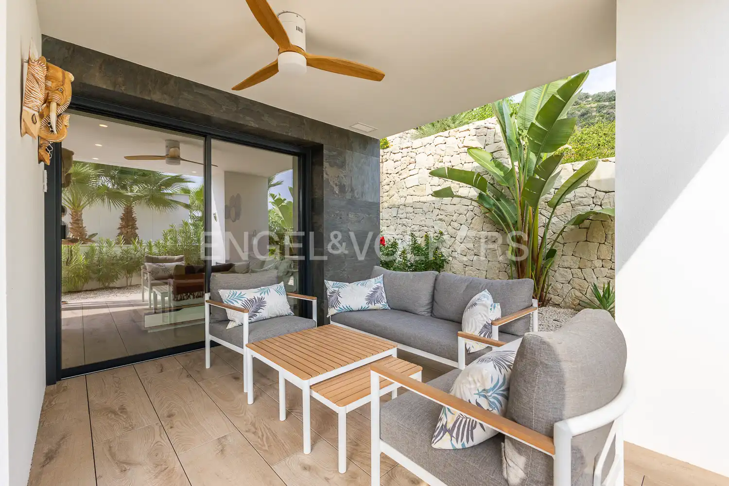 Terrace of Flat for sale in Pedreguer  with Air Conditioner, Heating and Private garden