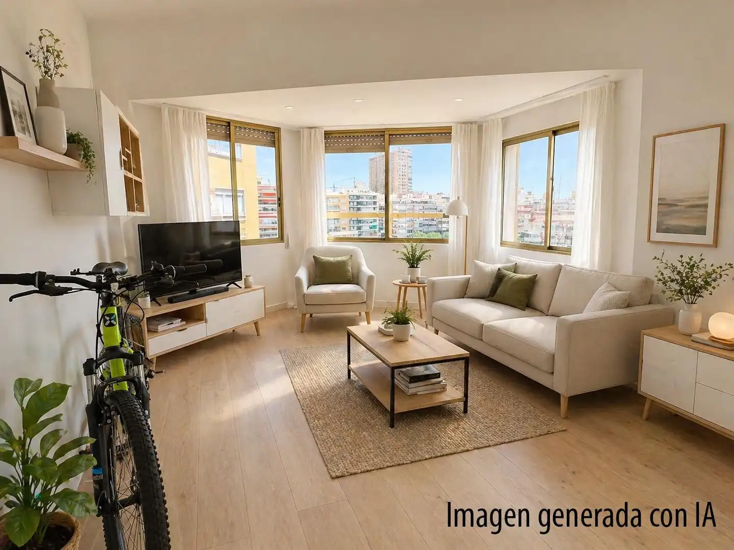 Sala d'estar de Pis en venda en Alicante / Alacant amb Terrassa
