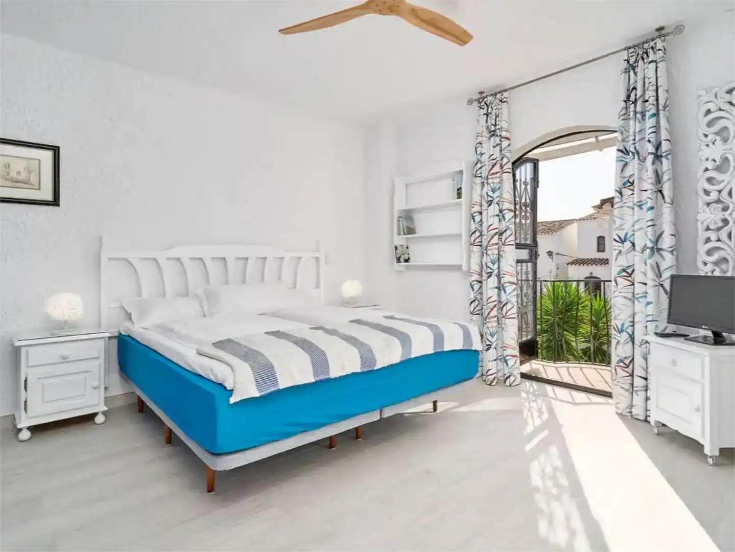 Schlafzimmer von Country house zur Miete in Nerja mit Klimaanlage und Schwimmbad