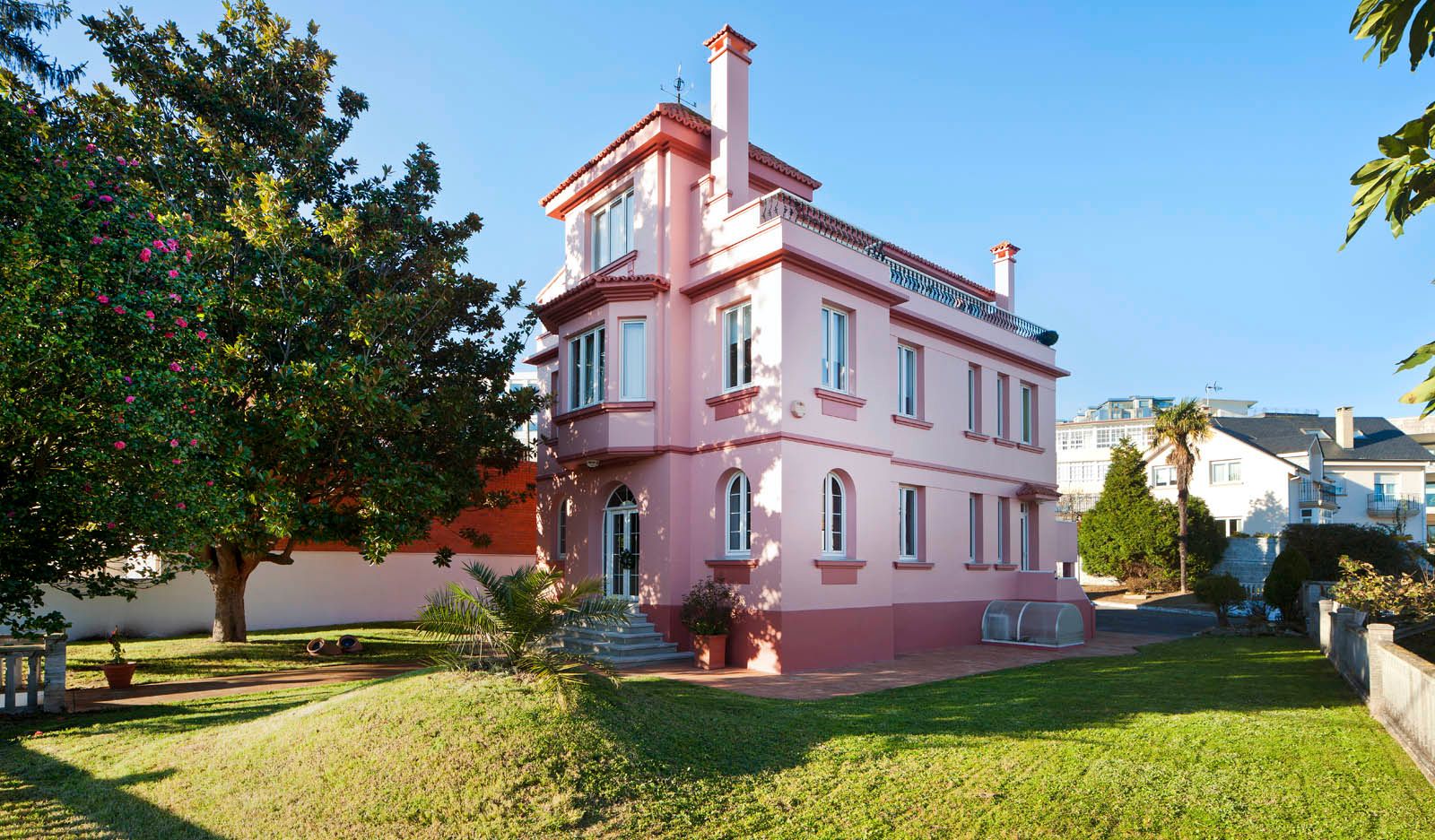 Exterior view of House or chalet for sale in A Coruña Capital   with Heating, Private garden and Parquet flooring