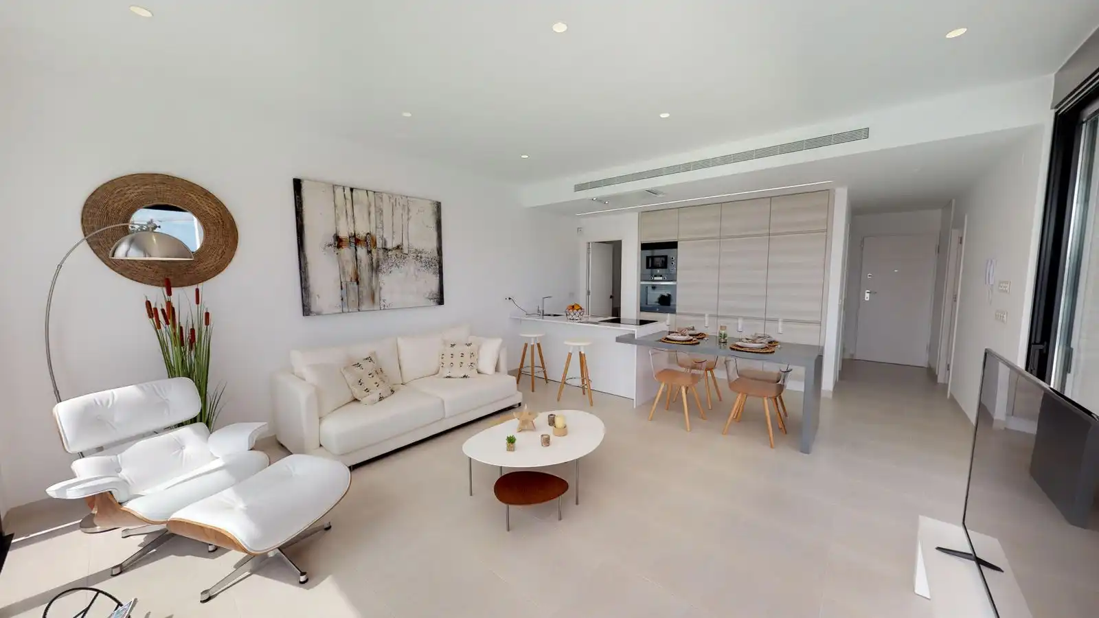 Sala d'estar de Casa o xalet en venda en San Pedro del Pinatar amb Jardí privat, Terrassa i Piscina