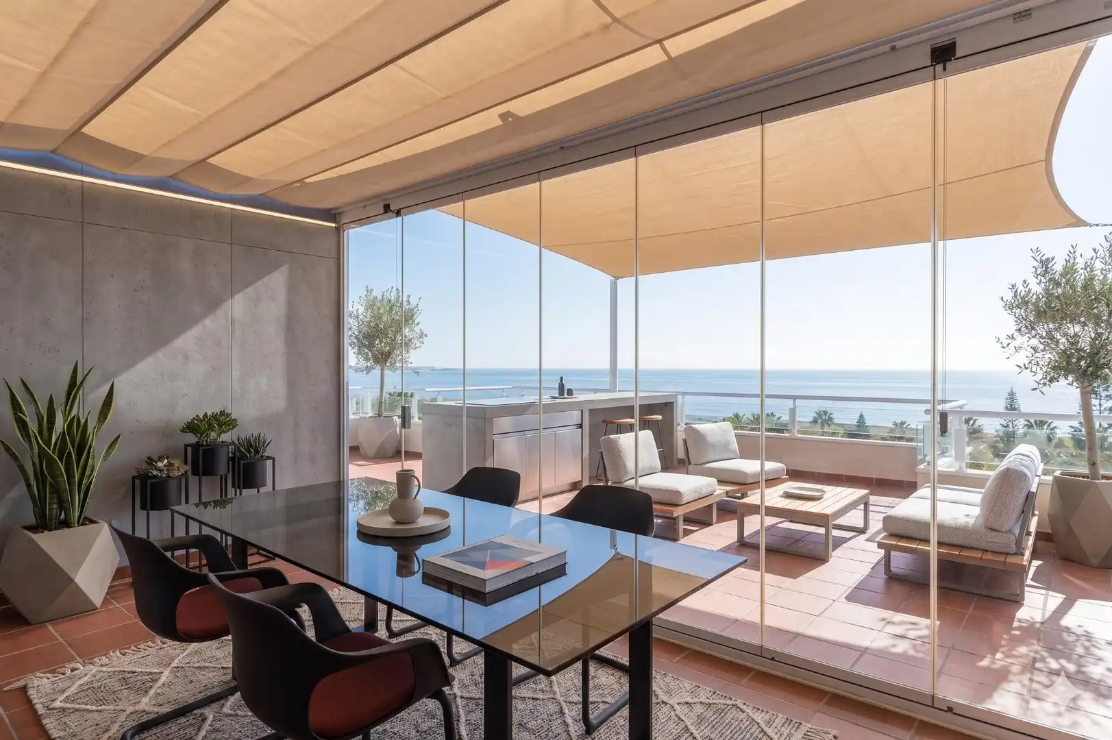 Terraza de Ático en venta en El Ejido con Aire acondicionado, Calefacción y Jardín privado