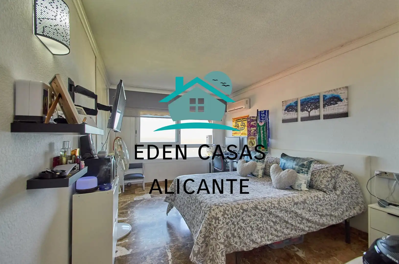 Schlafzimmer von Wohnungen zum Verkauf in Alicante / Alacant mit Klimaanlage, Heizung und Privatgarten