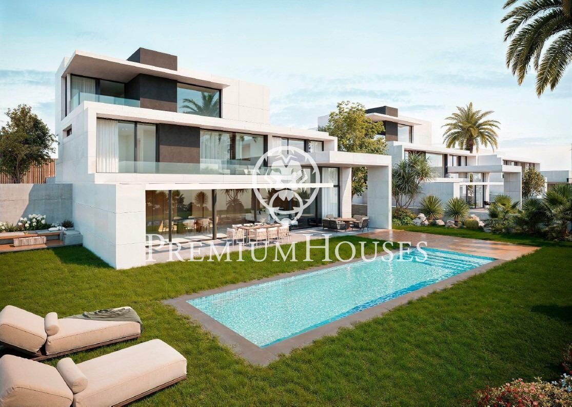 Exterior view of House or chalet for sale in Sant Andreu de Llavaneres  with Air Conditioner, Heating and Private garden