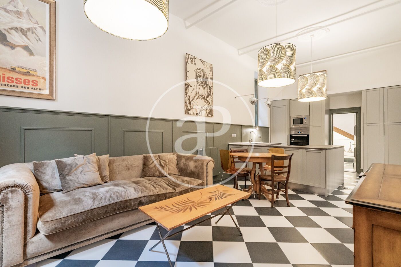 Living room of Flat to rent in  Madrid Capital  with Heating and Furnished