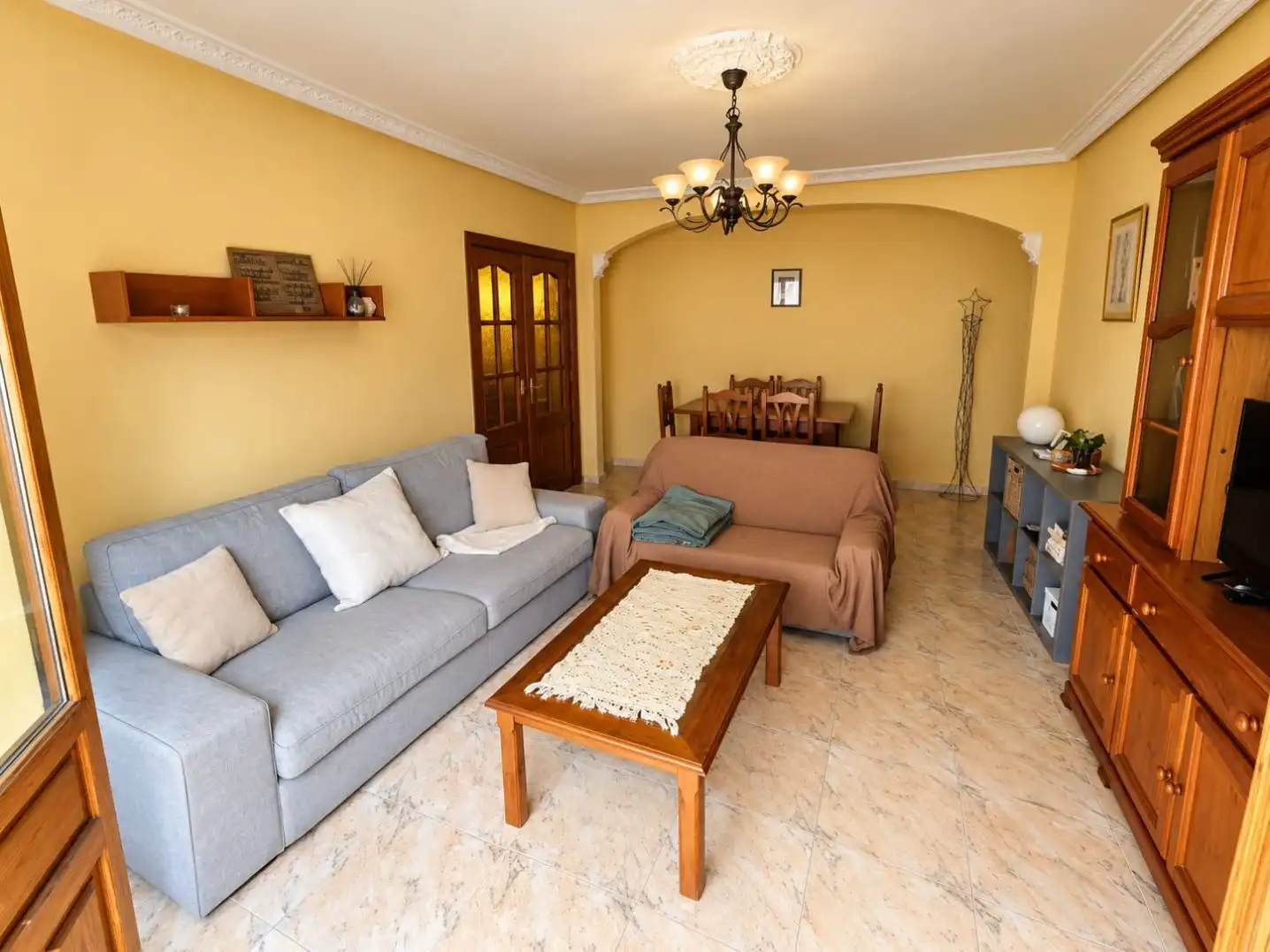 Wohnzimmer von Maisonette zum Verkauf in Arenas de San Pedro mit Klimaanlage und Balkon