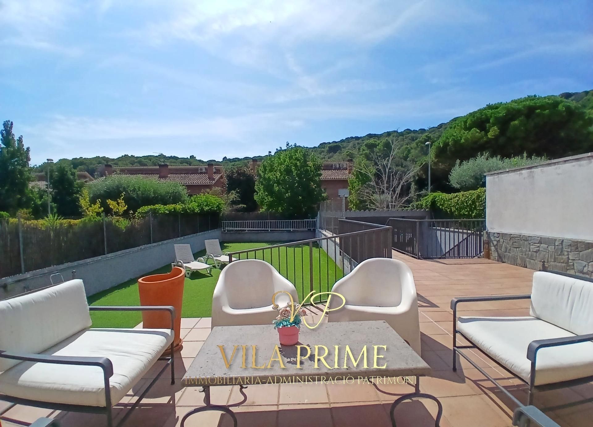 Garden of Single-family semi-detached for sale in Argentona  with Air Conditioner, Heating and Private garden