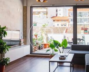 Living room of Attic to rent in  Valencia Capital  with Air Conditioner, Heating and Terrace