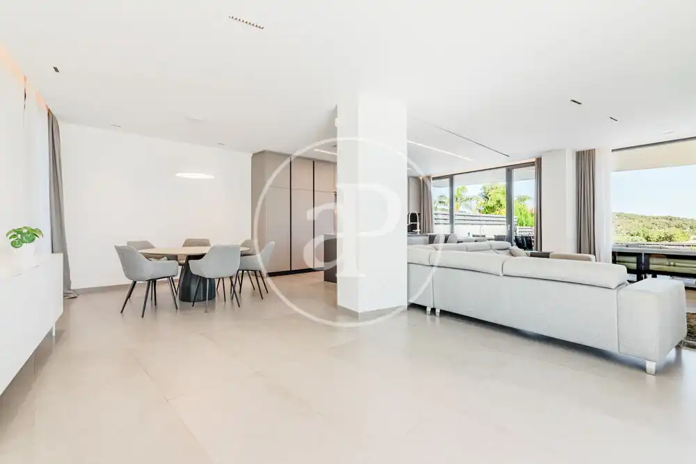 Sala de estar de Casa o chalet en venta en Náquera con Aire acondicionado, Calefacción y Terraza