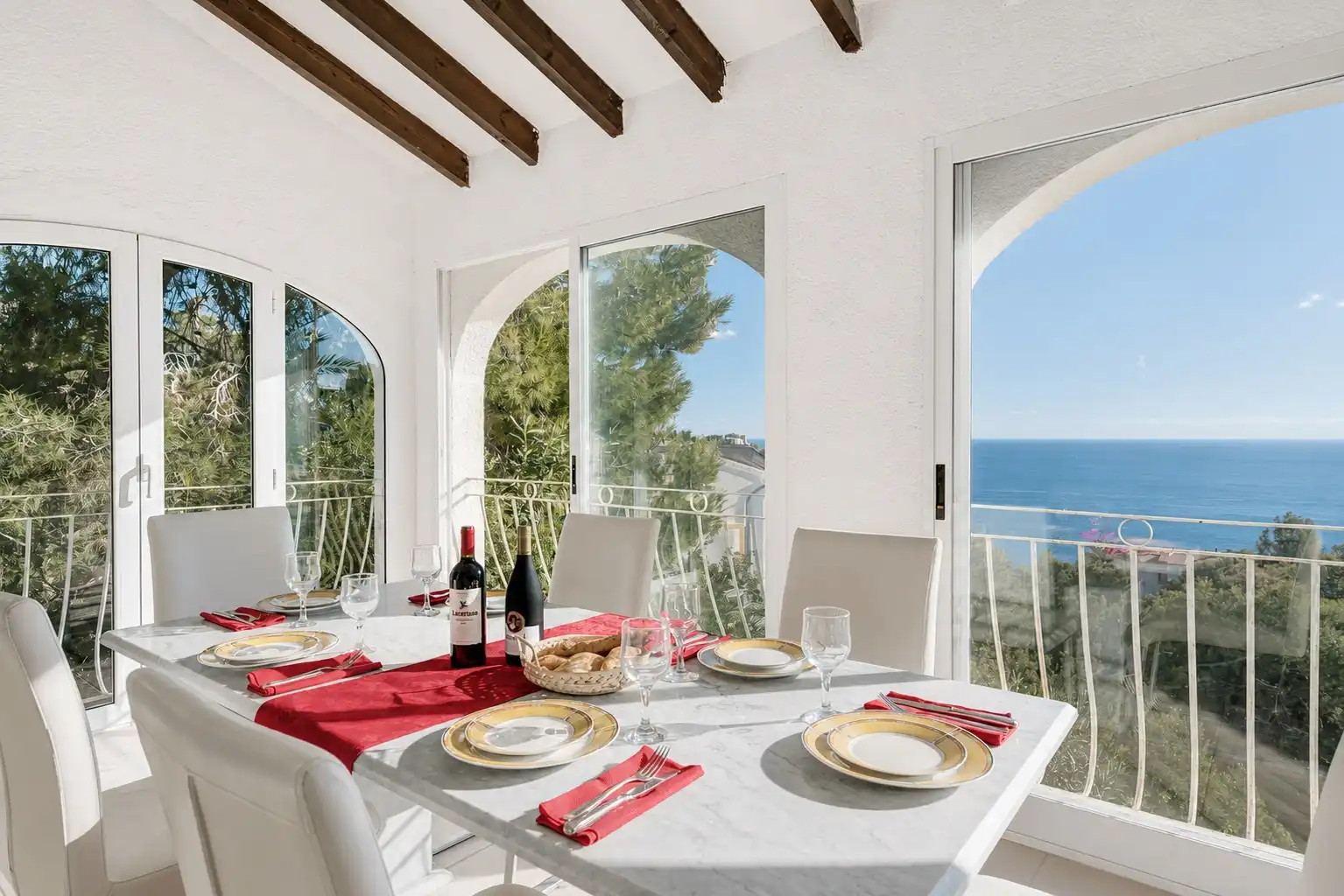 Comedor de Casa o chalet en venta en Jávea / Xàbia con Aire acondicionado y Jardín privado