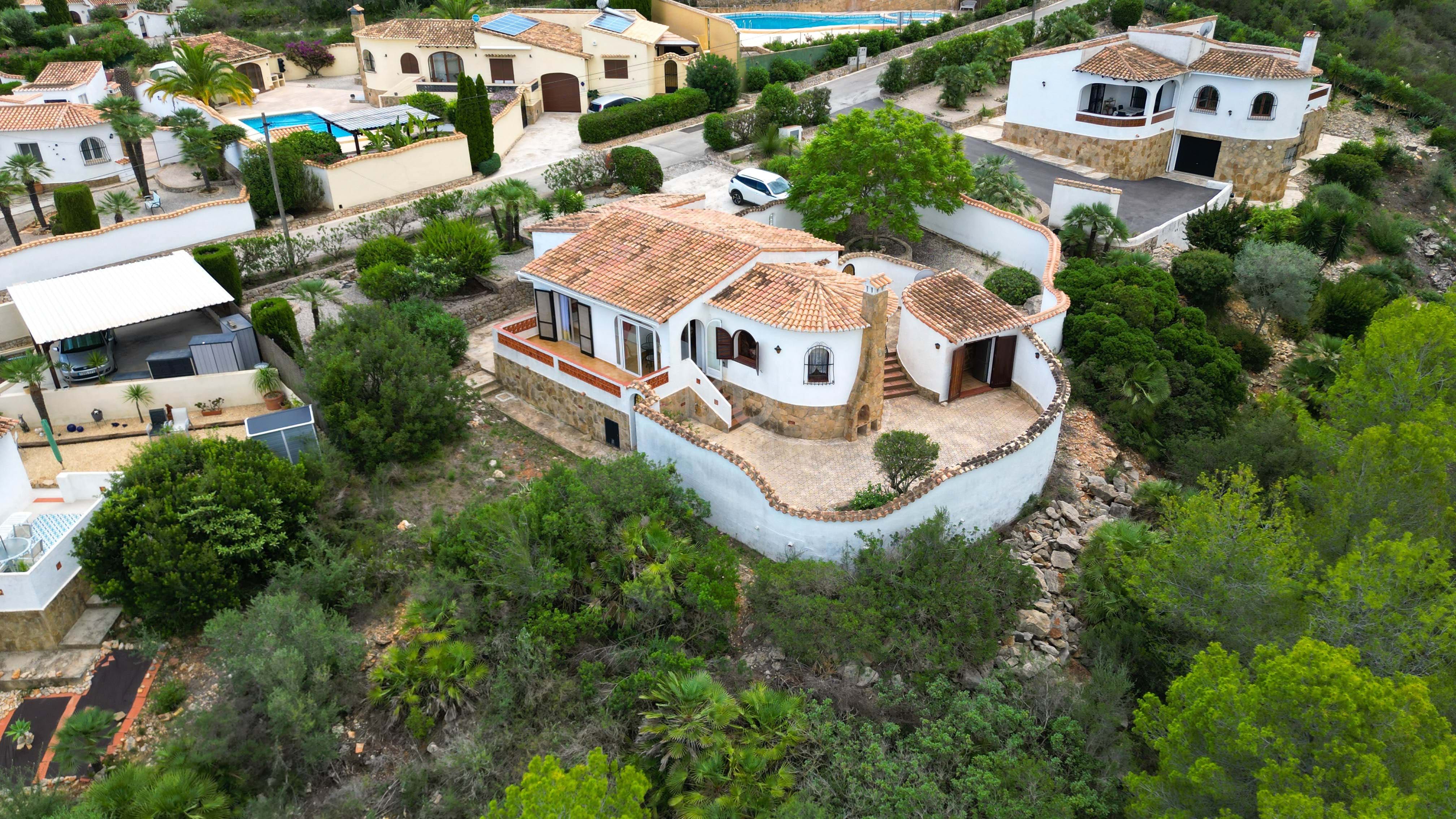Vista exterior de Casa o xalet en venda en Benidoleig amb Piscina
