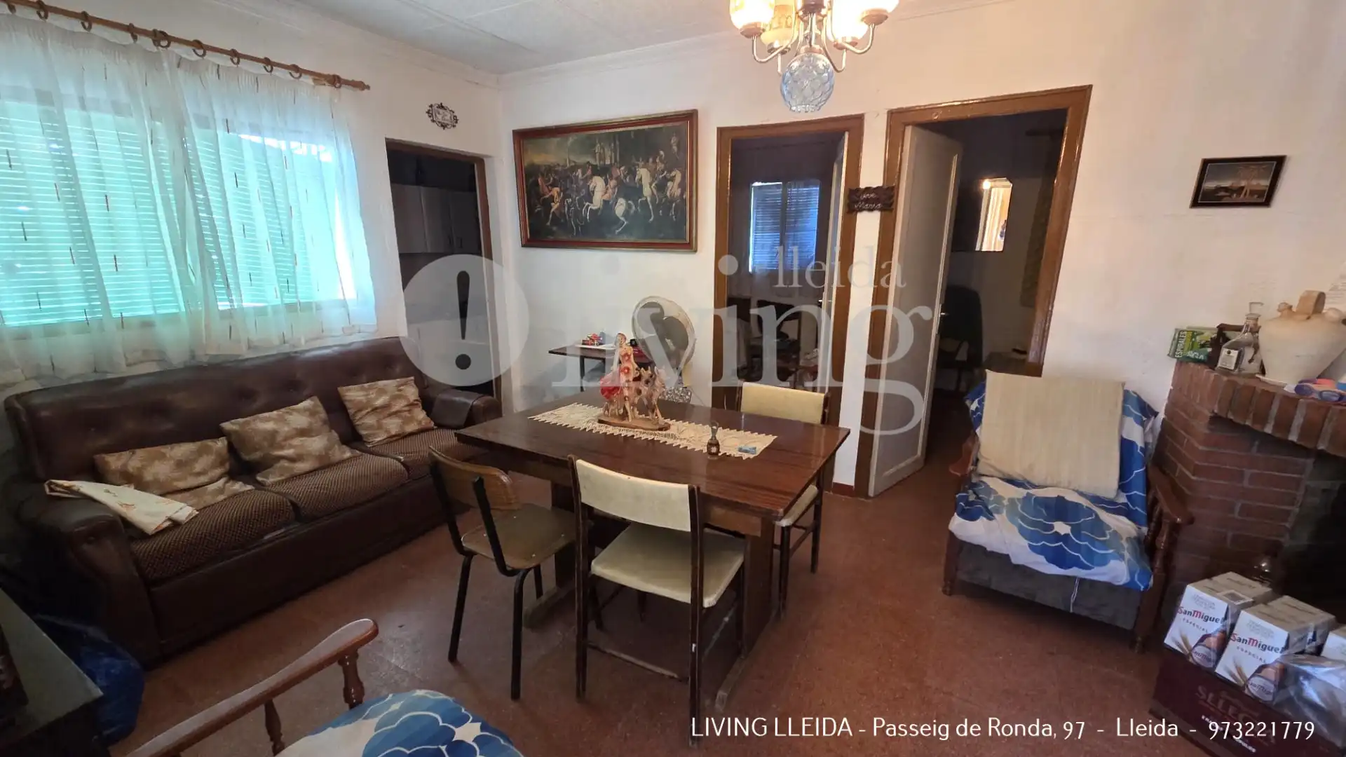 Living room of Houses for sale in Puigverd de Lleida  with Private garden, Swimming Pool and Furnished