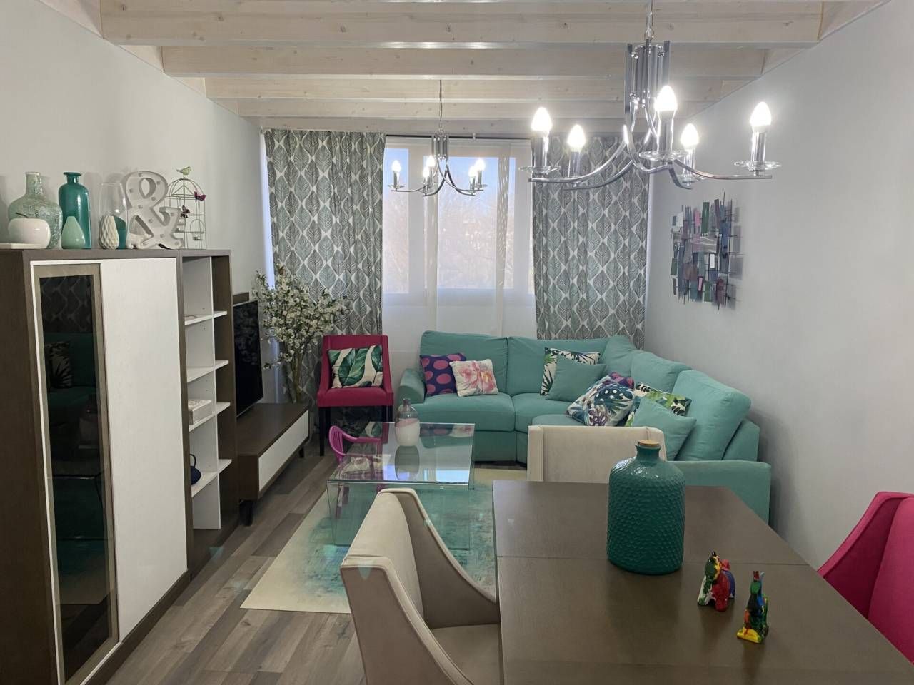 Living room of House or chalet for sale in Alcañiz  with Air Conditioner, Heating and Parquet flooring