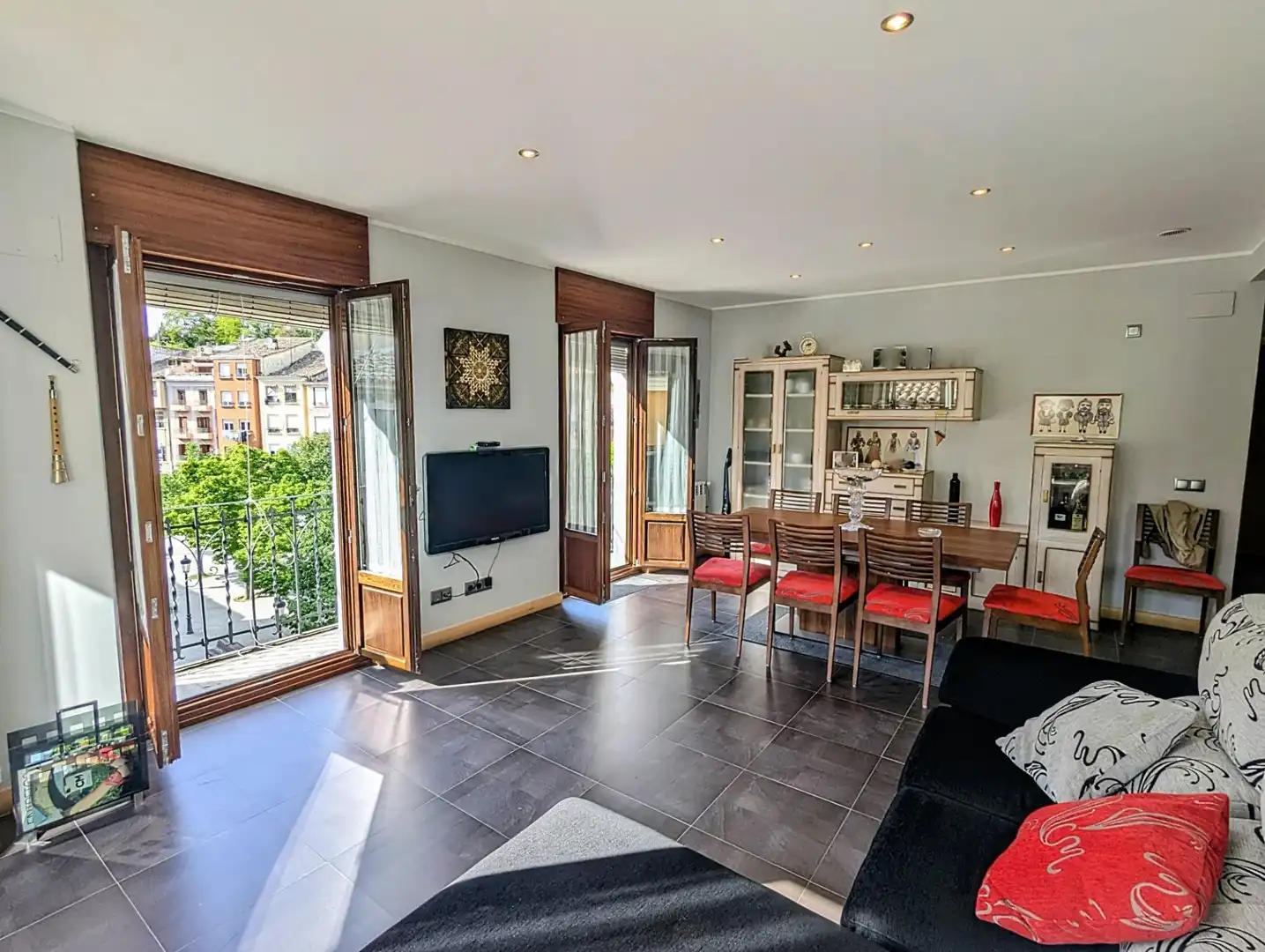 Sala de estar de Piso en venta en Estella / Lizarra con Calefacción y Balcón