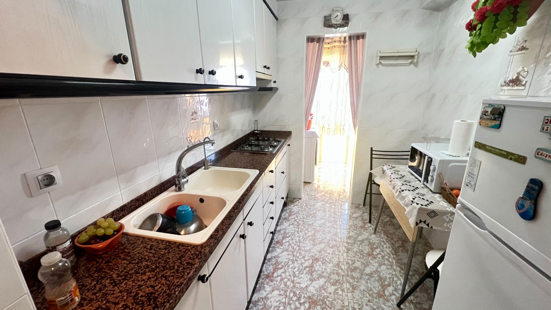 Kitchen of Flat for sale in Sabadell  with Terrace, Furnished and Oven
