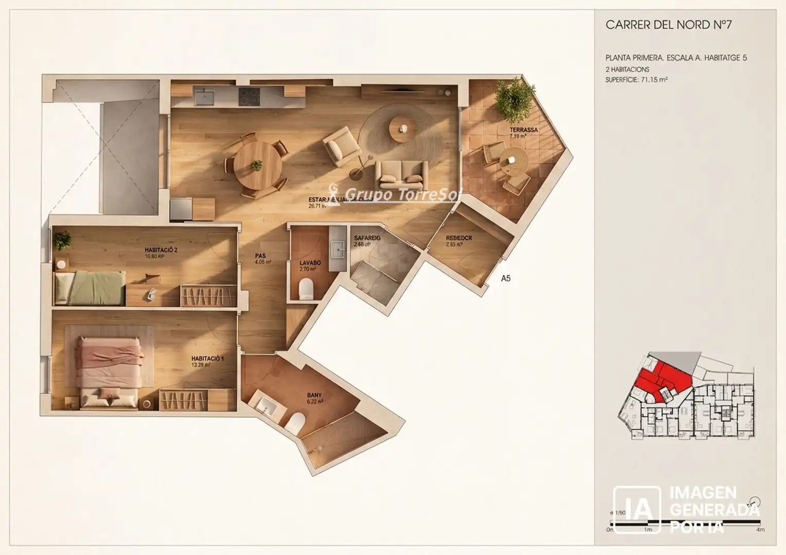 Piso en venta en del Nord, Centre