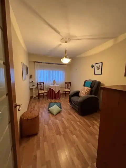 Living room of Flat for rent in Ferrol  with Heating, Parquet flooring and Furnished