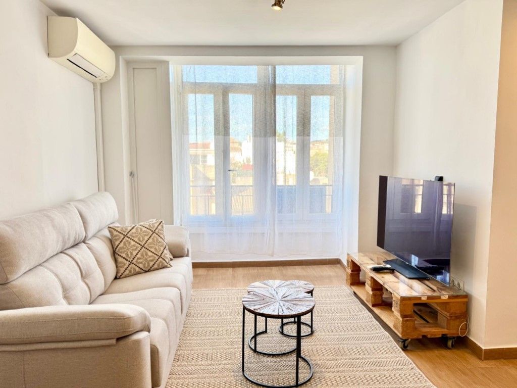 Living room of Flat to rent in Málaga Capital  with Air Conditioner and Furnished