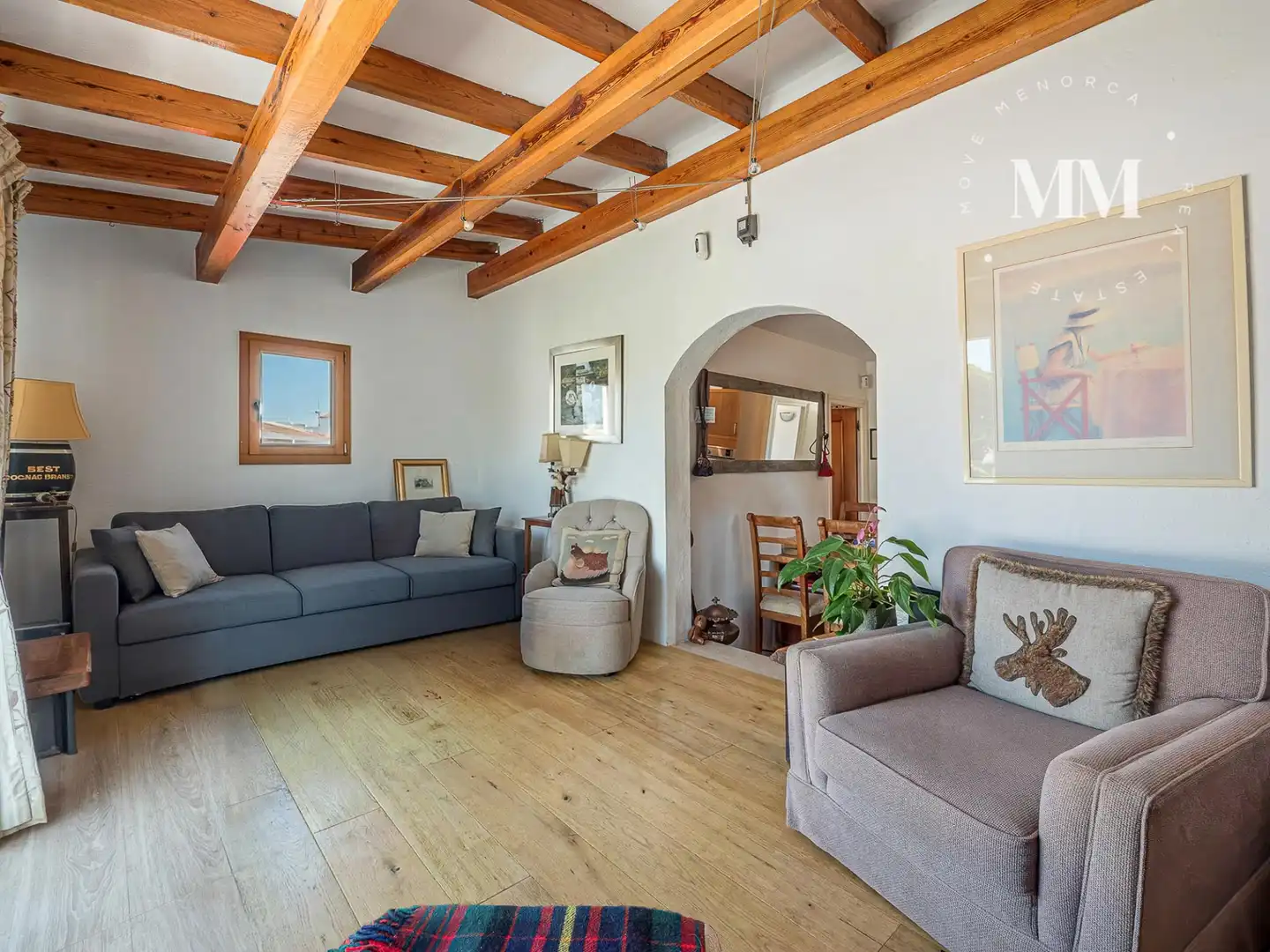 Sala d'estar de Casa o xalet en venda en Es Castell amb Aire condicionat, Calefacció i Jardí privat