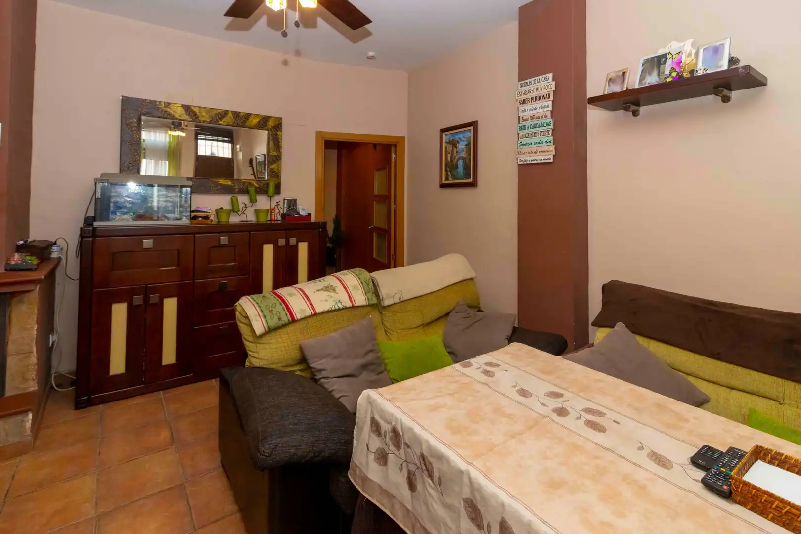 Sala de estar de Casa o chalet en venta en Badajoz con Aire acondicionado y Terraza