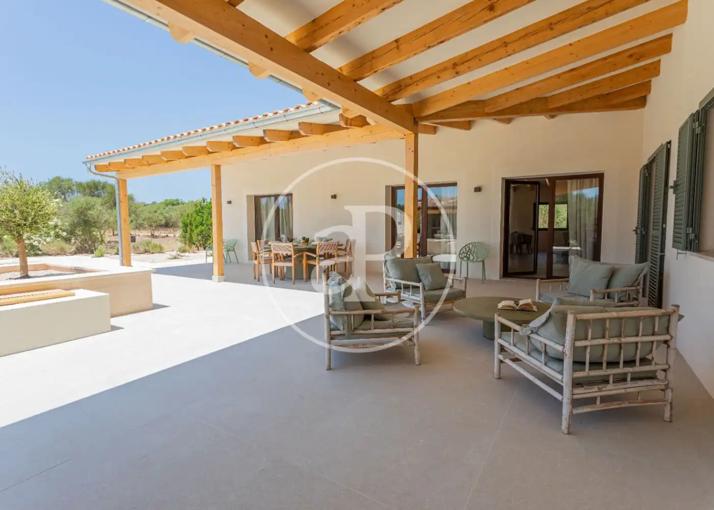 Terrace of Houses for rent in Campos  with Air Conditioner, Heating and Private garden
