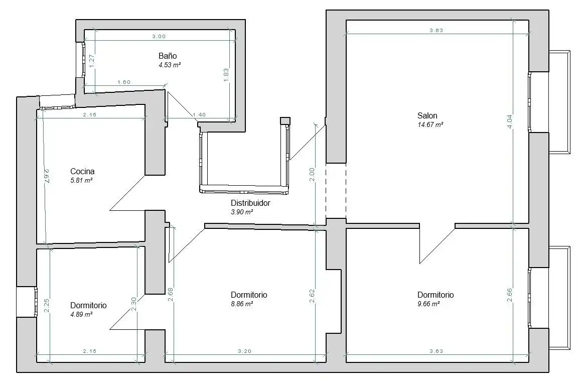 Wohnung zum Verkauf in Cádiz mit Balkon