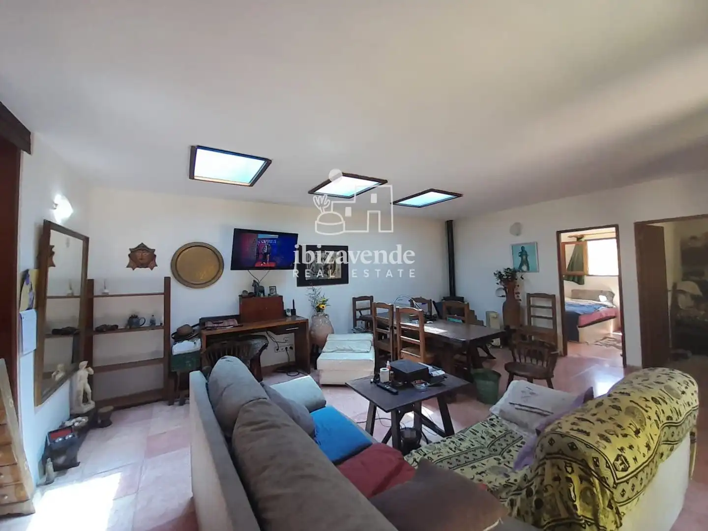 Sala d'estar de Casa o xalet en venda en Sant Joan de Labritja amb Moblat