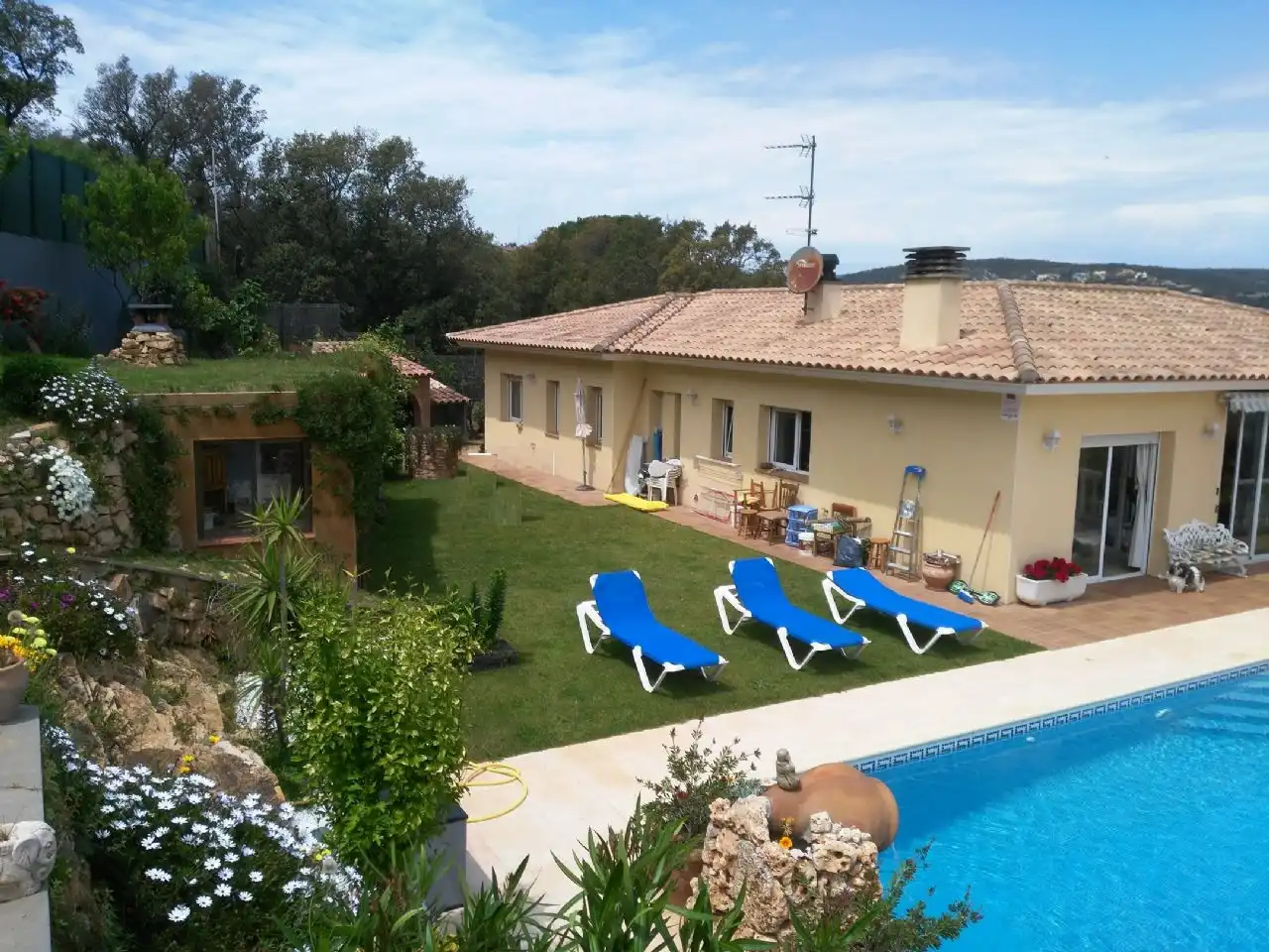 Garten von Haus oder Chalet zum Verkauf in Castell d'Aro, Platja d'Aro i s'Agaró mit Heizung, Privatgarten und Terrasse