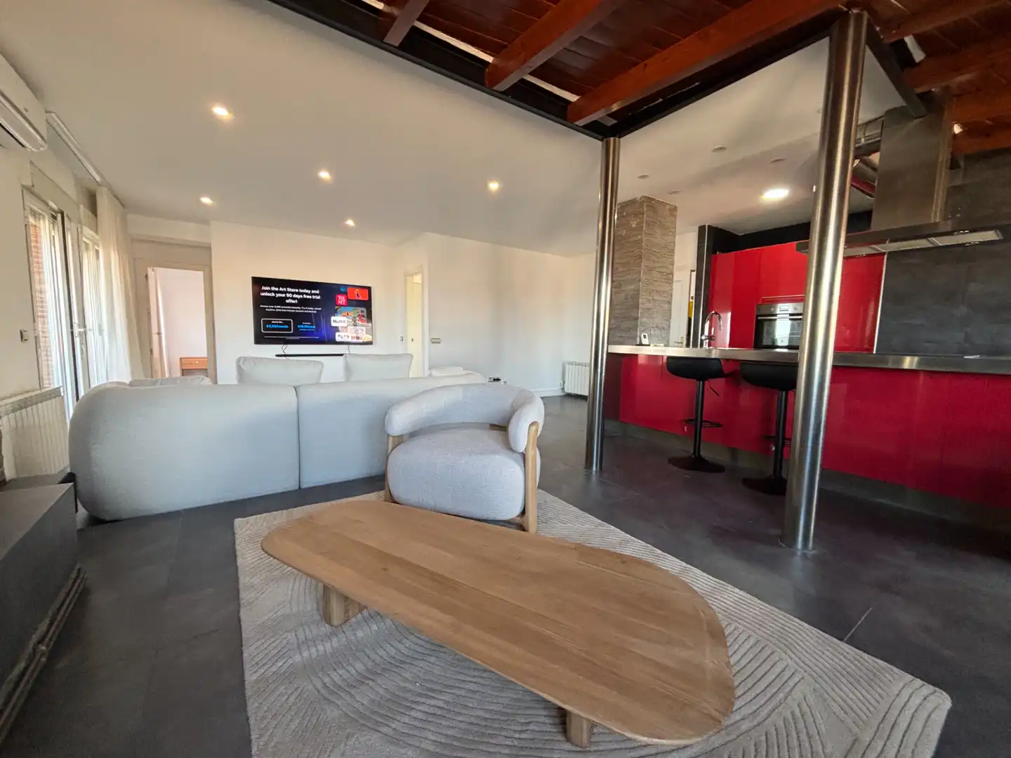 Sala de estar de Ático de alquiler en La Zubia con Aire acondicionado, Calefacción y Jardín privado